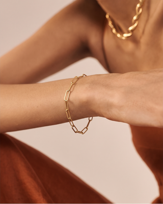 Bracciale Oro 18 Kt Paper Clip