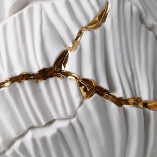 Ciotola decorativa Zefiro Oro e Bianco