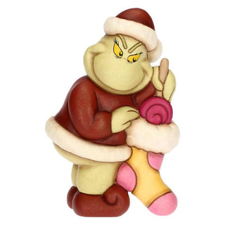 Grinch con calza in ceramica, medio