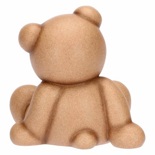 Teddy Natale con fiocco in ceramica, piccolo Thun 8,4x6,9x8,5 cm - Armando Poggi Firenze