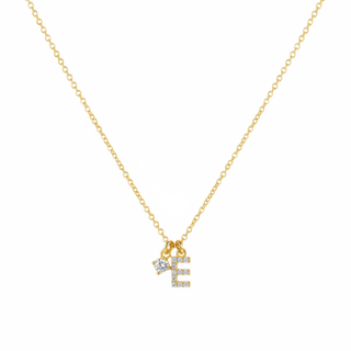 Collana Iniziale E Pavè C/Petit