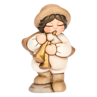 Zampognaro in ceramica Presepe Classico Thun 5,2 x 4,3 x 8 cm h - Armando Poggi Firenze