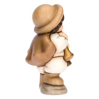 Zampognaro in ceramica Presepe Classico Thun 5,2 x 4,3 x 8 cm h - Armando Poggi Firenze