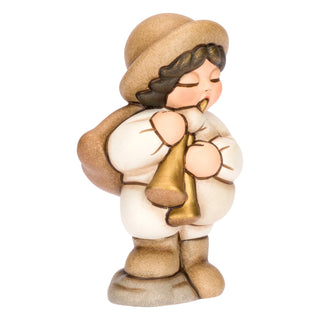 Zampognaro in ceramica Presepe Classico Thun 5,2 x 4,3 x 8 cm h - Armando Poggi Firenze