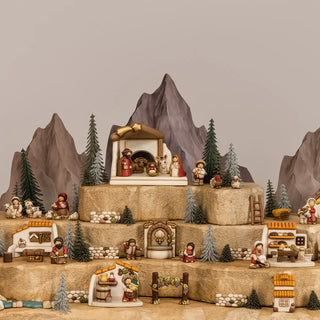Zampognaro in ceramica Presepe Classico Thun 5,2 x 4,3 x 8 cm h - Armando Poggi Firenze